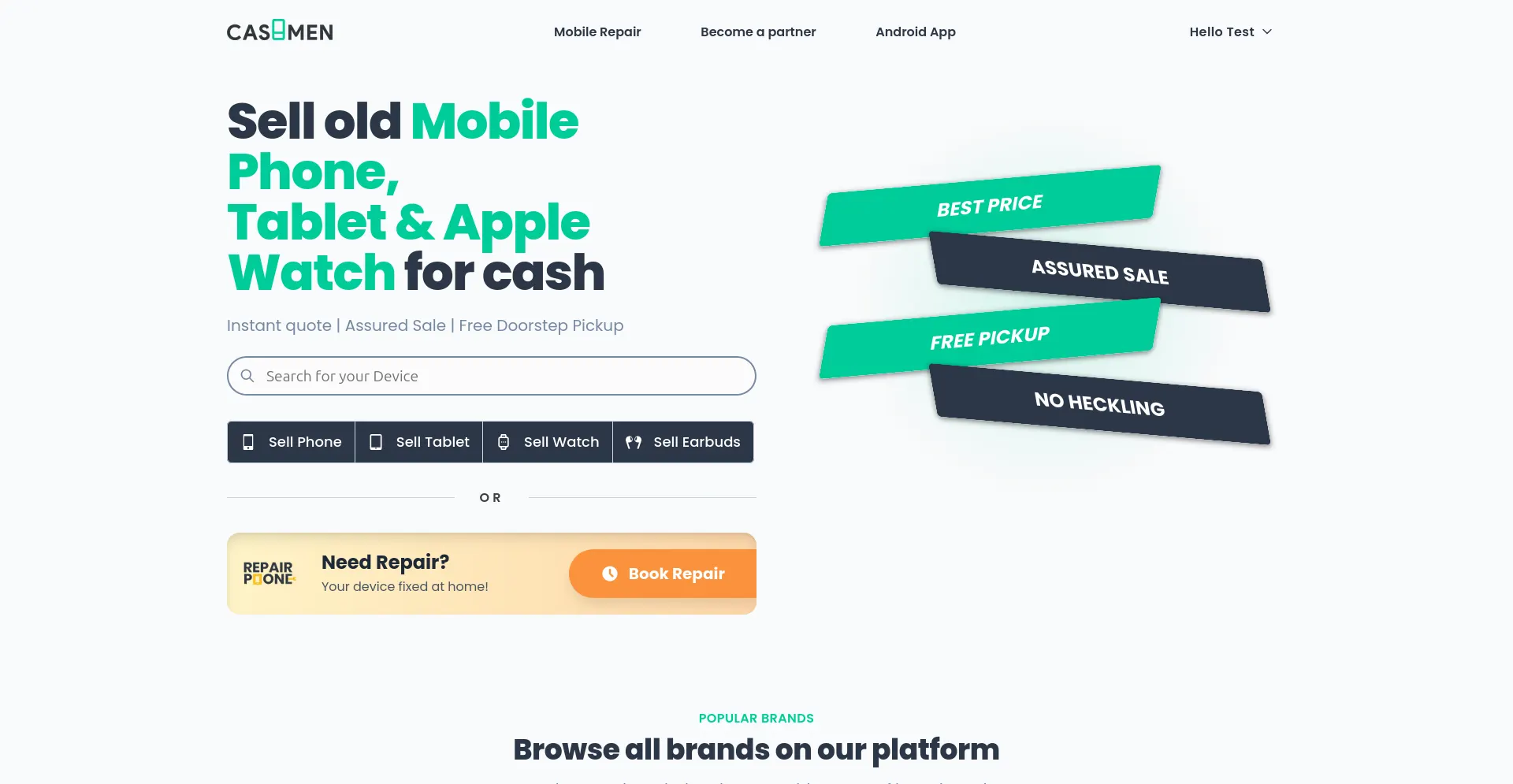 Cashmen - Sell Old Used Gadgets